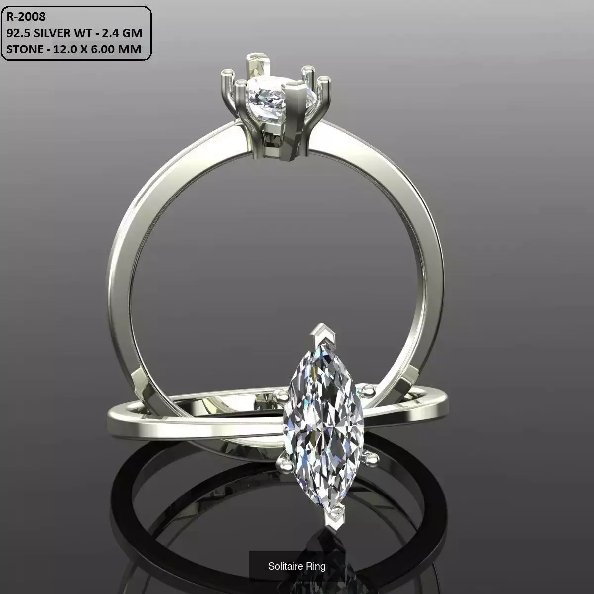 2028 Solitaire rings models 3D Model Collection_506