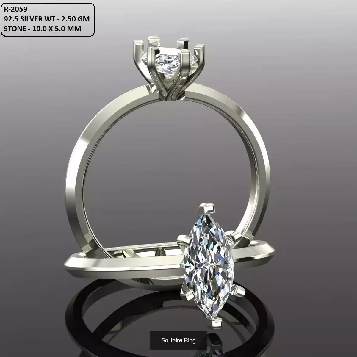2028 Solitaire rings models 3D Model Collection_648