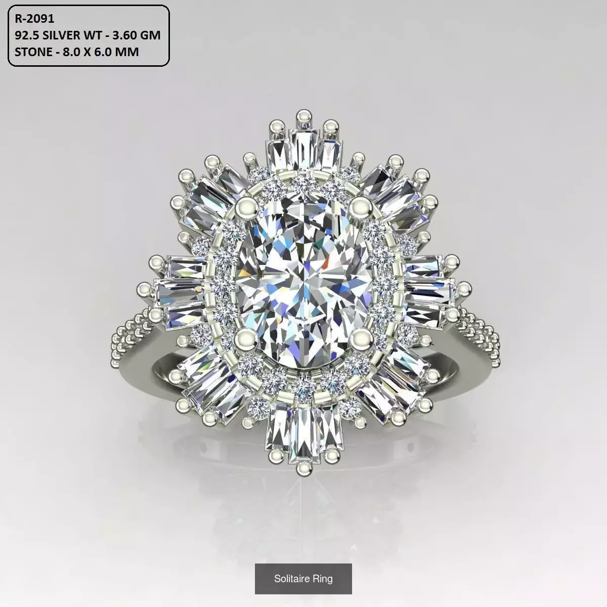 2028 Solitaire rings models 3D Model Collection_683
