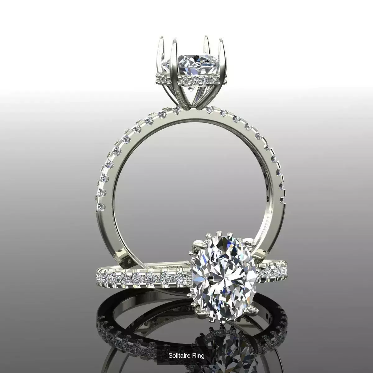 2028 Solitaire rings models 3D Model Collection_92