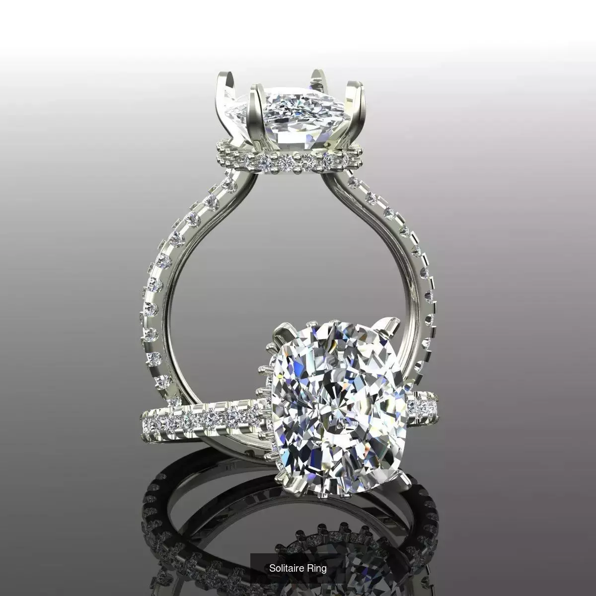 2028 Solitaire rings models 3D Model Collection_241