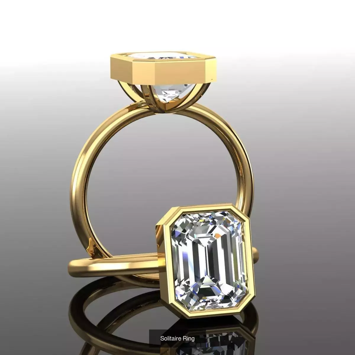 2028 Solitaire rings models 3D Model Collection_232