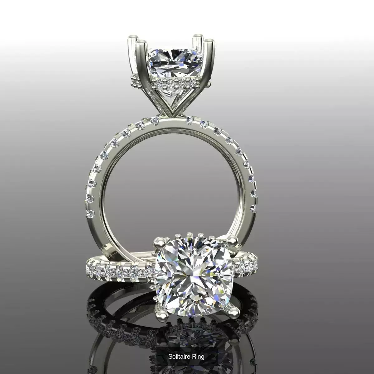 2028 Solitaire rings models 3D Model Collection_187