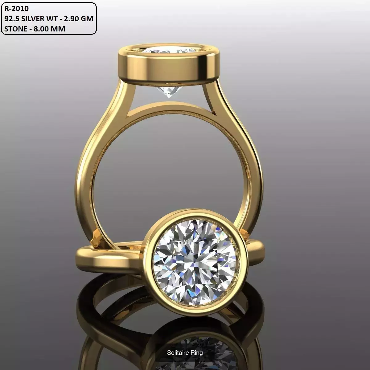 2028 Solitaire rings models 3D Model Collection_516