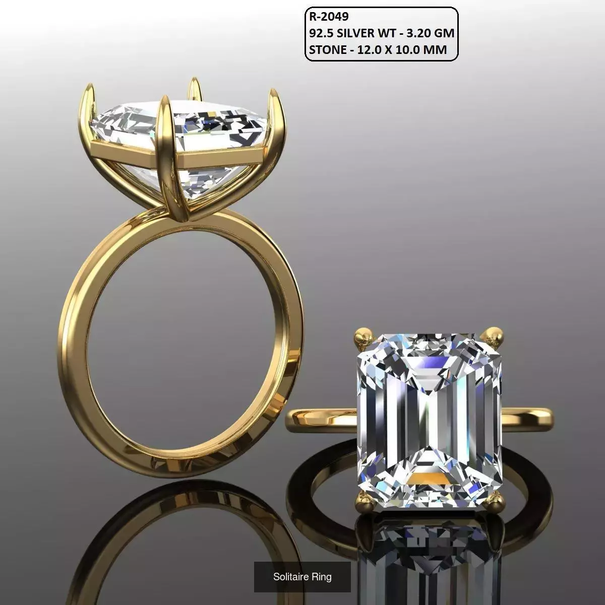 2028 Solitaire rings models 3D Model Collection_636