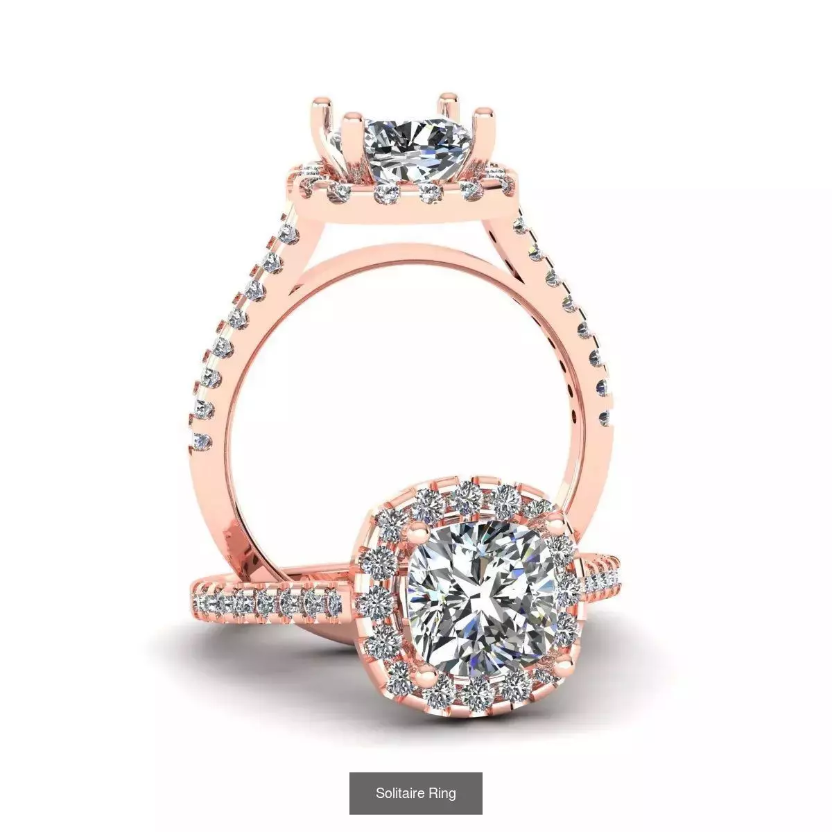 2028 Solitaire rings models 3D Model Collection_212