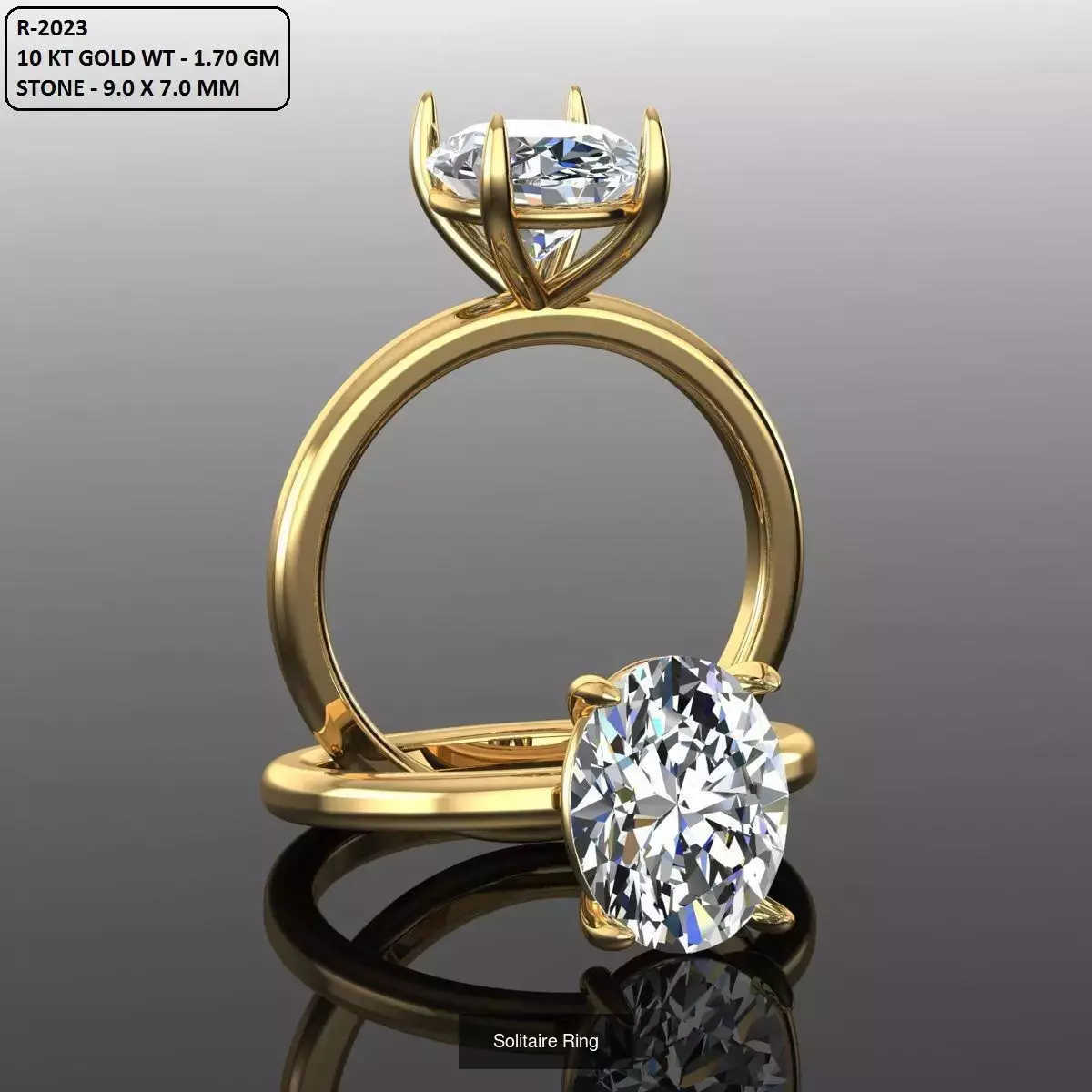 2028 Solitaire rings models 3D Model Collection_580