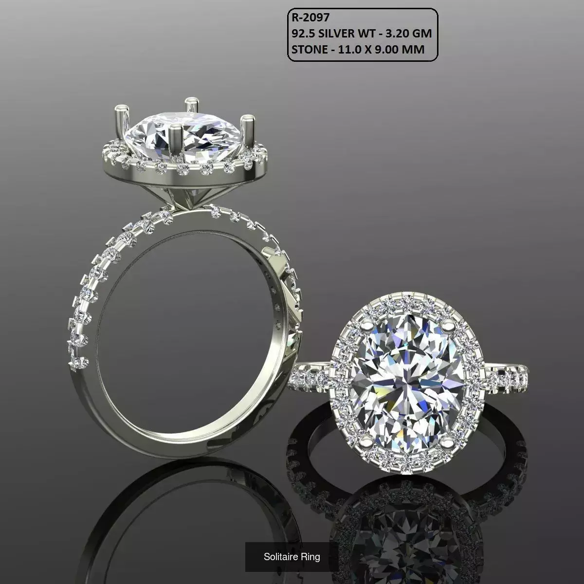 2028 Solitaire rings models 3D Model Collection_689