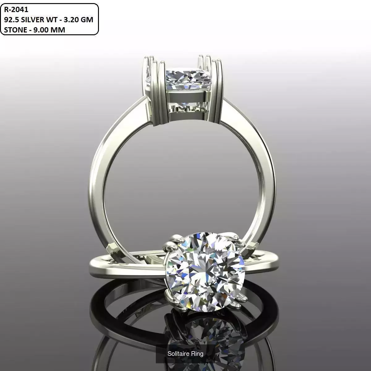 2028 Solitaire rings models 3D Model Collection_630