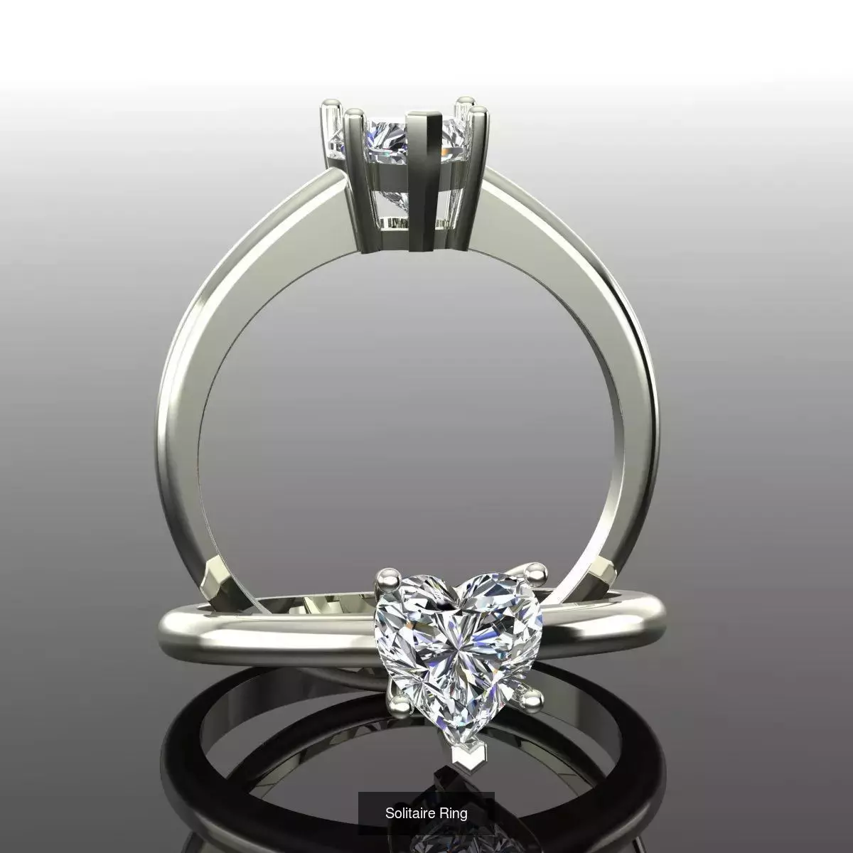 2028 Solitaire rings models 3D Model Collection_381