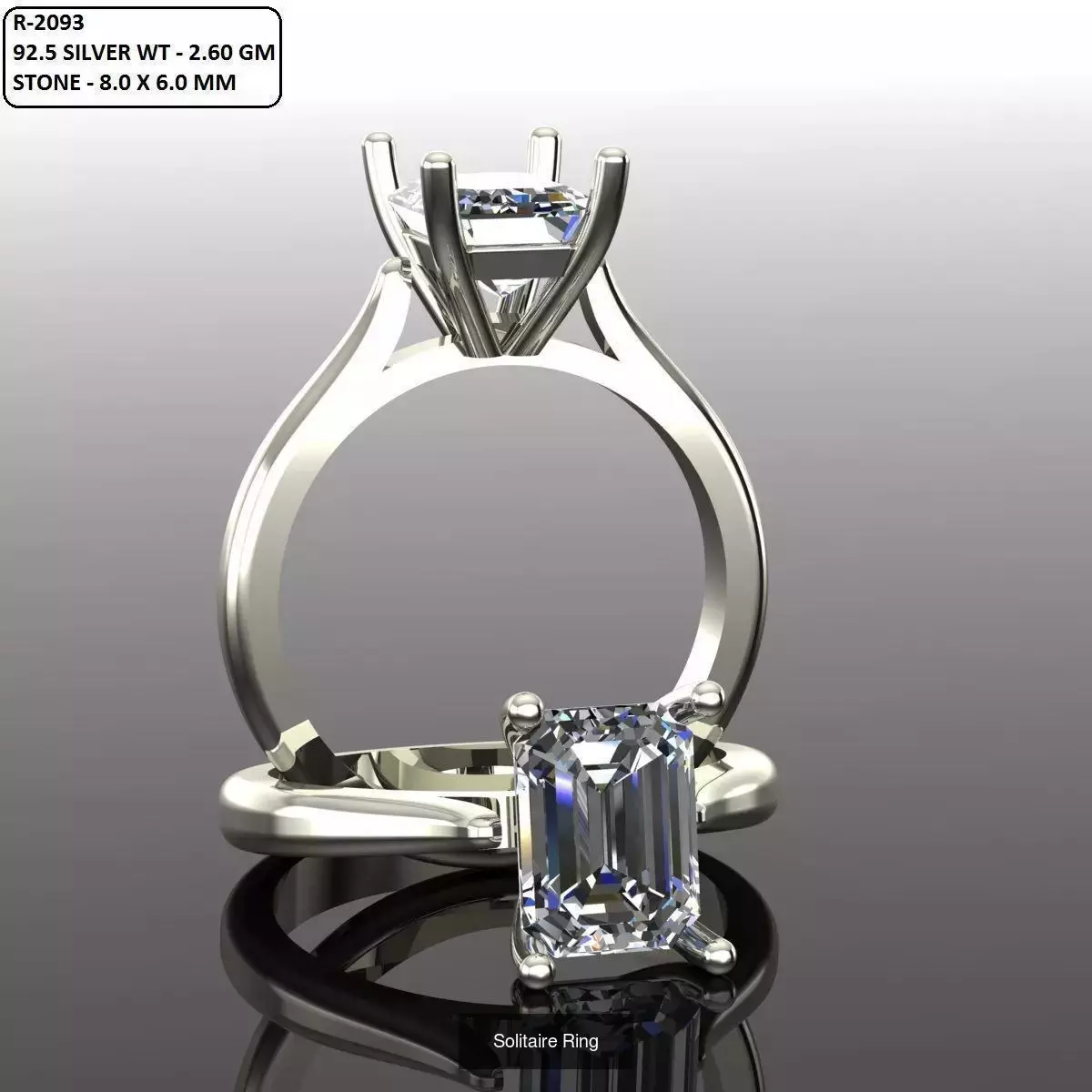2028 Solitaire rings models 3D Model Collection_686