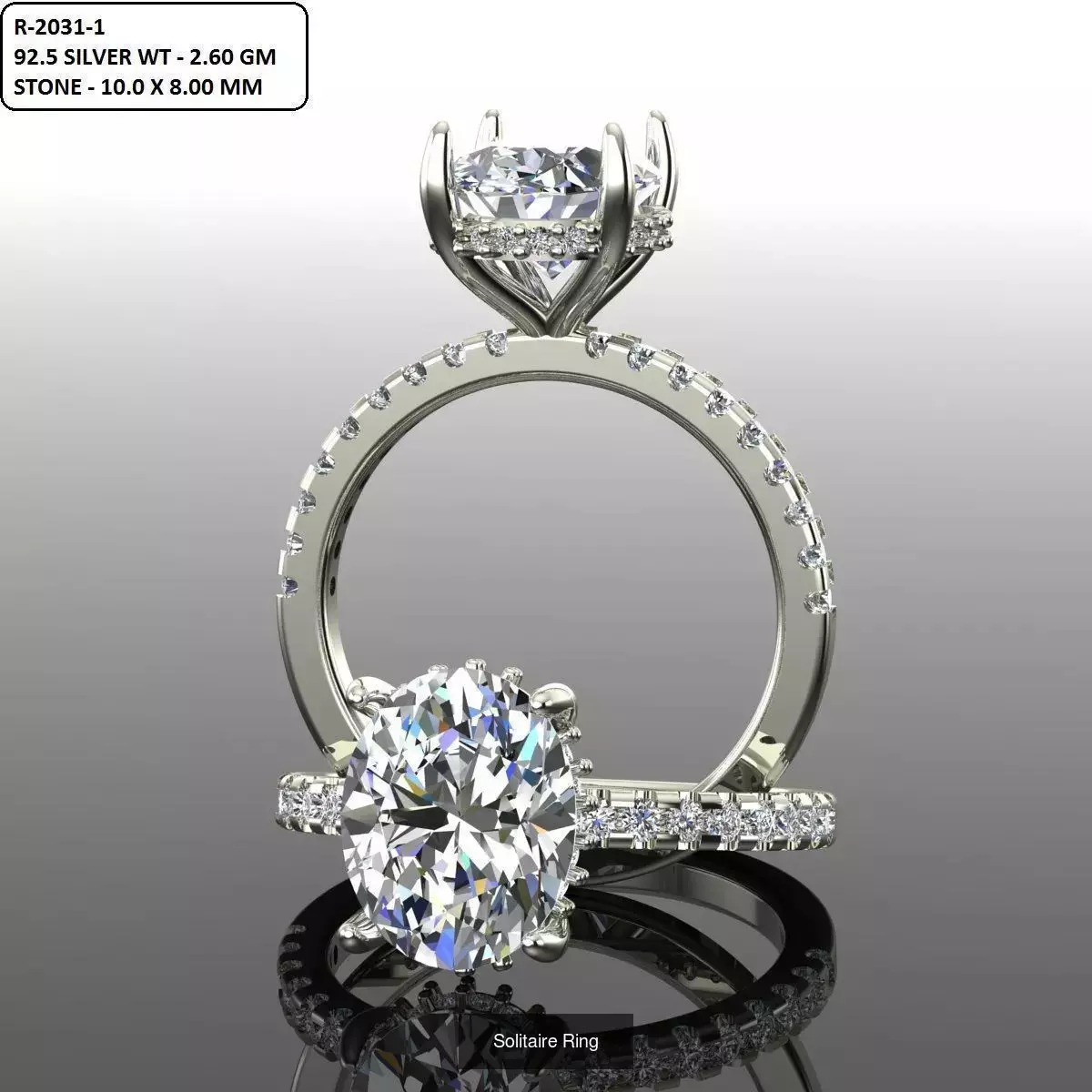 2028 Solitaire rings models 3D Model Collection_621