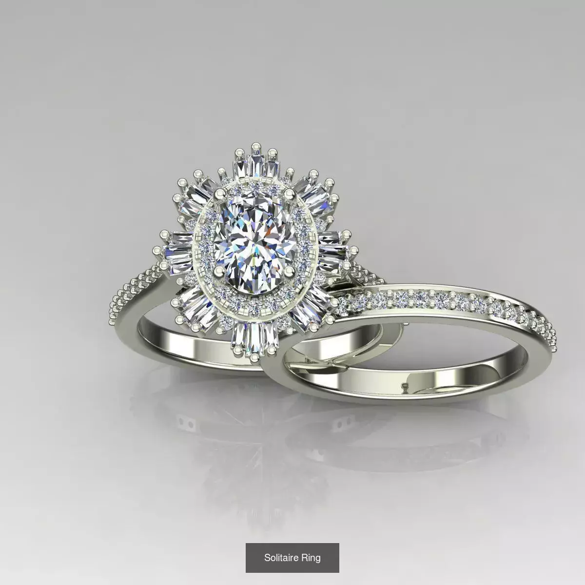 2028 Solitaire rings models 3D Model Collection_684
