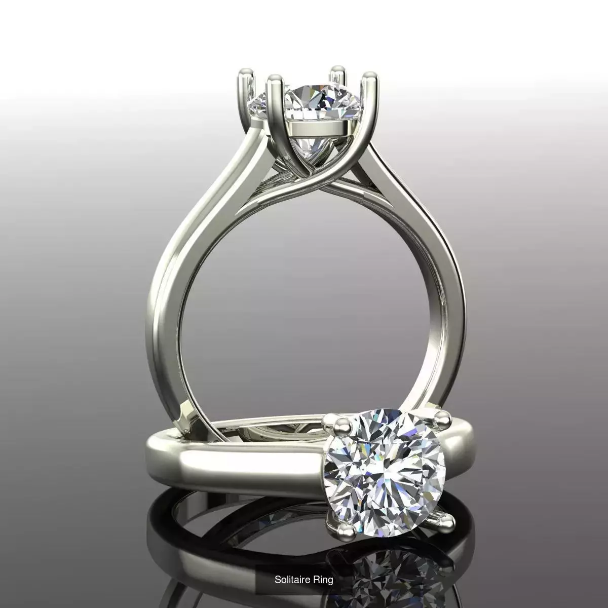 2028 Solitaire rings models 3D Model Collection_227