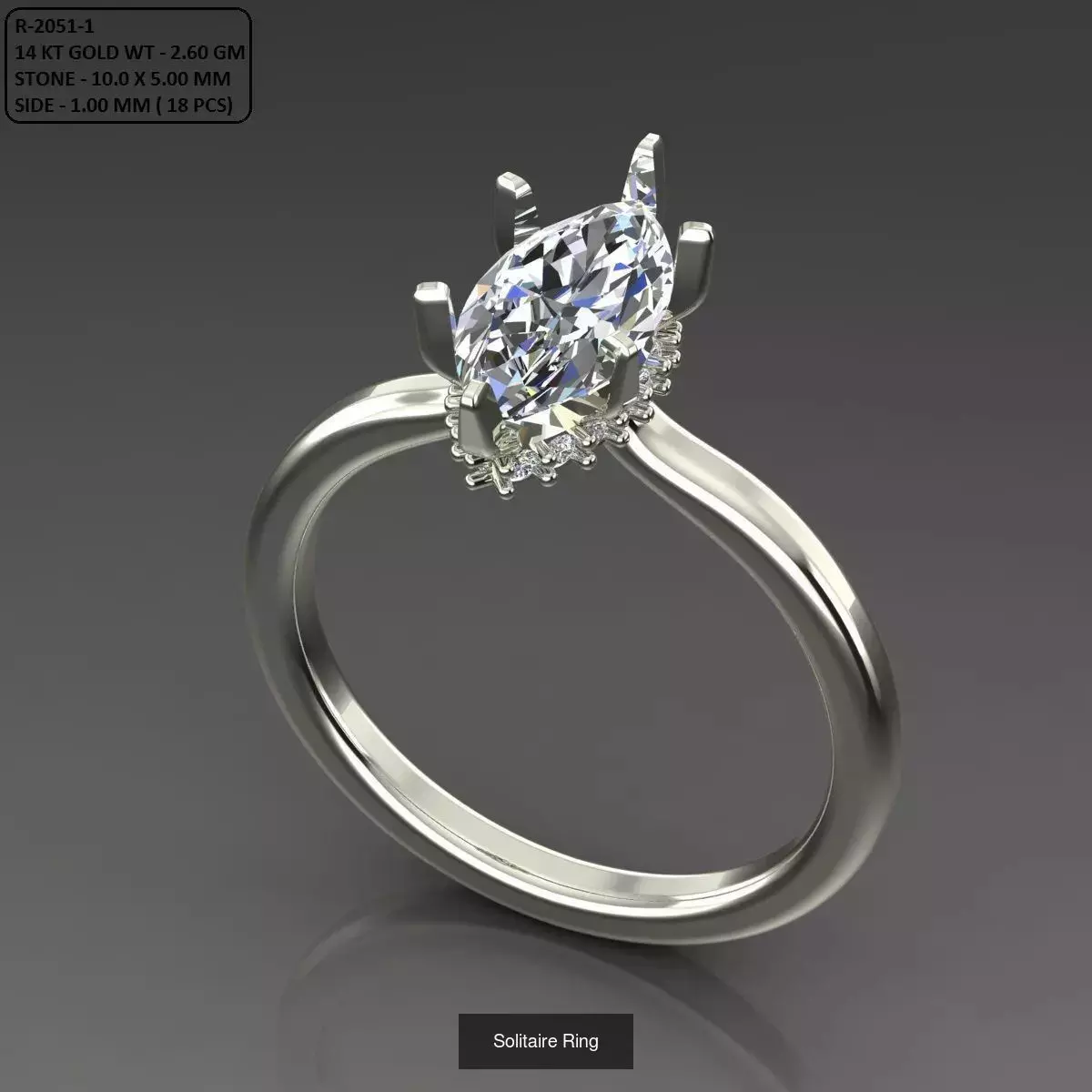 2028 Solitaire rings models 3D Model Collection_639