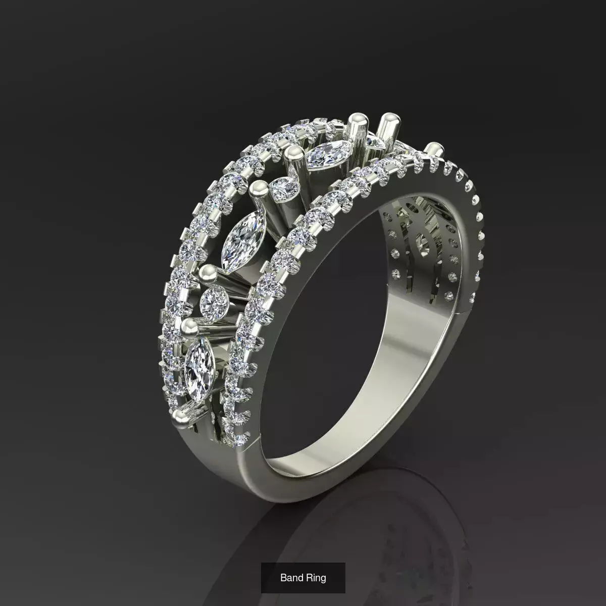 2028 Solitaire rings models 3D Model Collection_664
