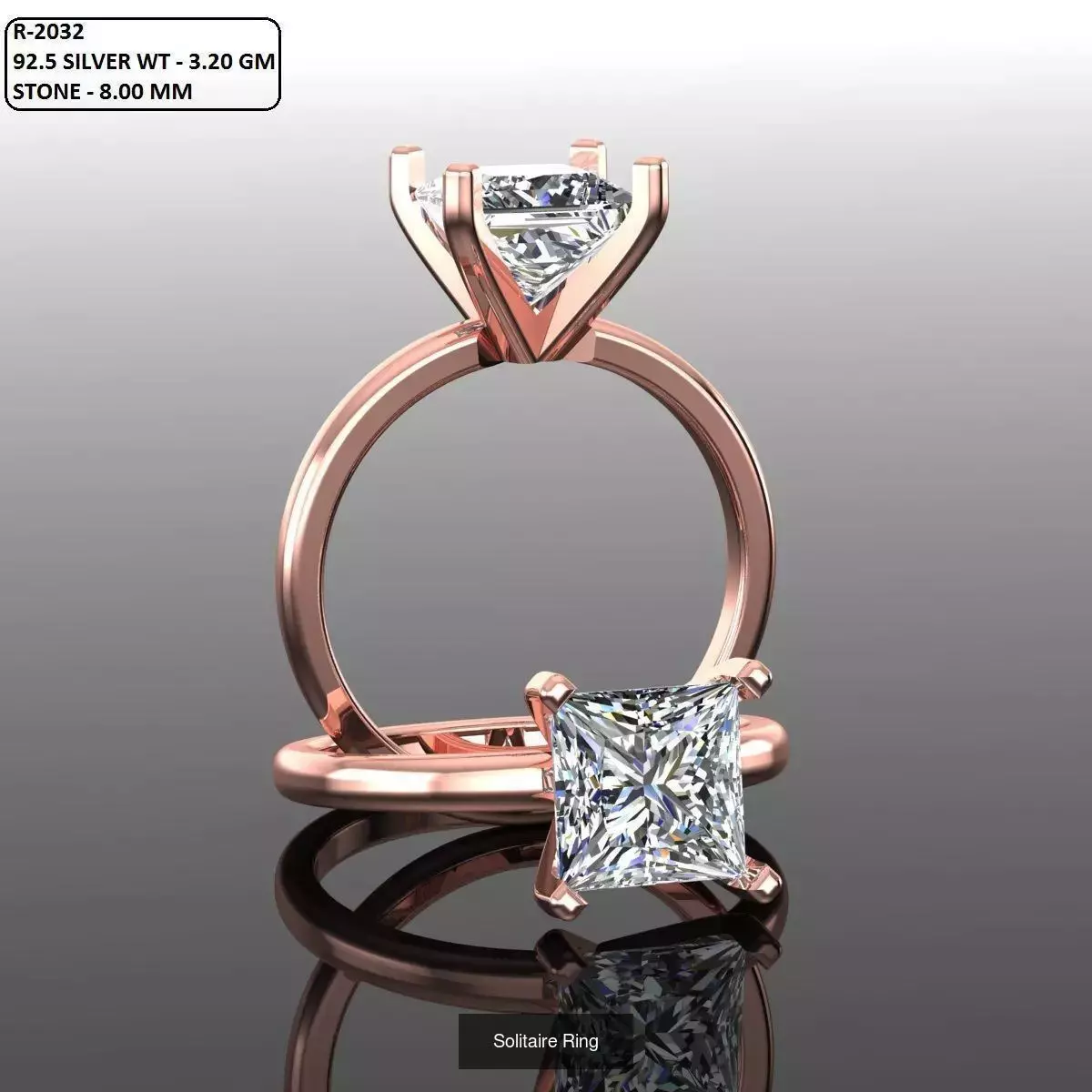 2028 Solitaire rings models 3D Model Collection_623