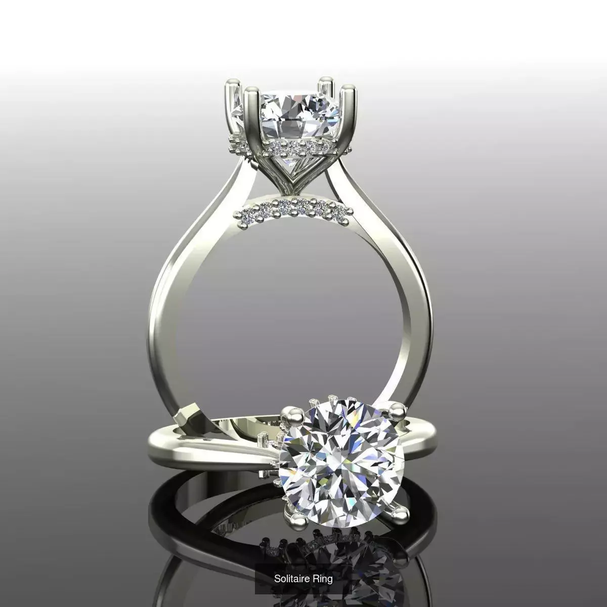 2028 Solitaire rings models 3D Model Collection_202