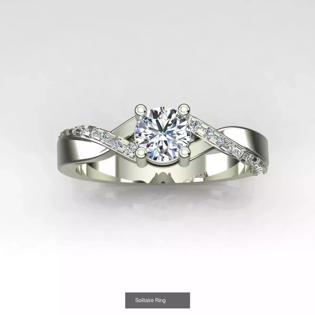 2028 Solitaire rings models 3D Model Collection_127