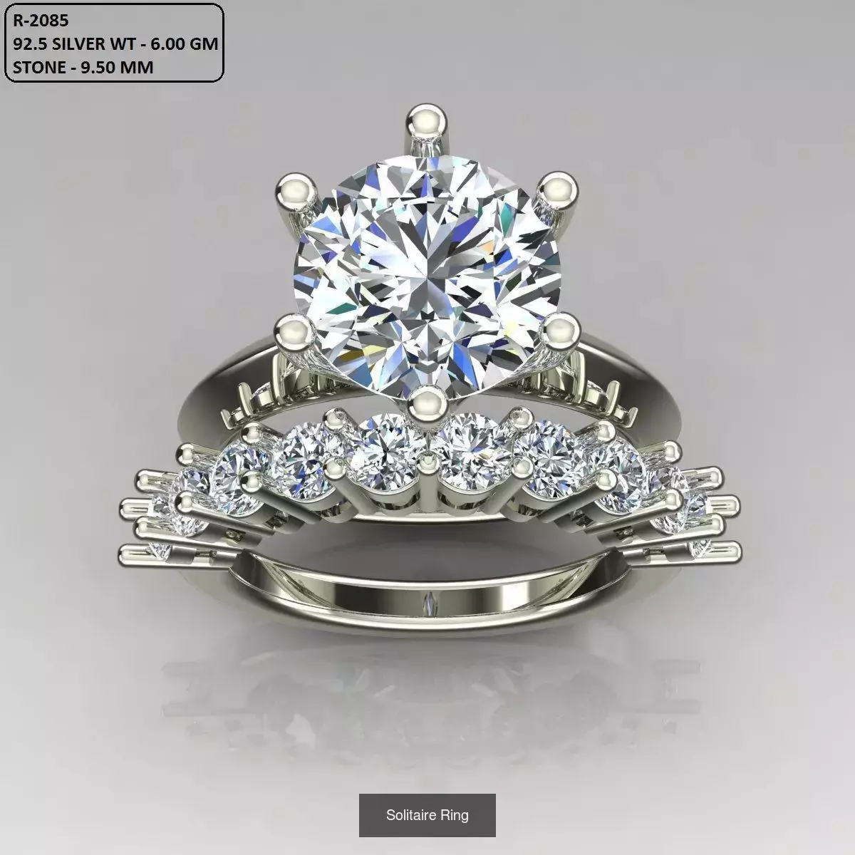 2028 Solitaire rings models 3D Model Collection_677
