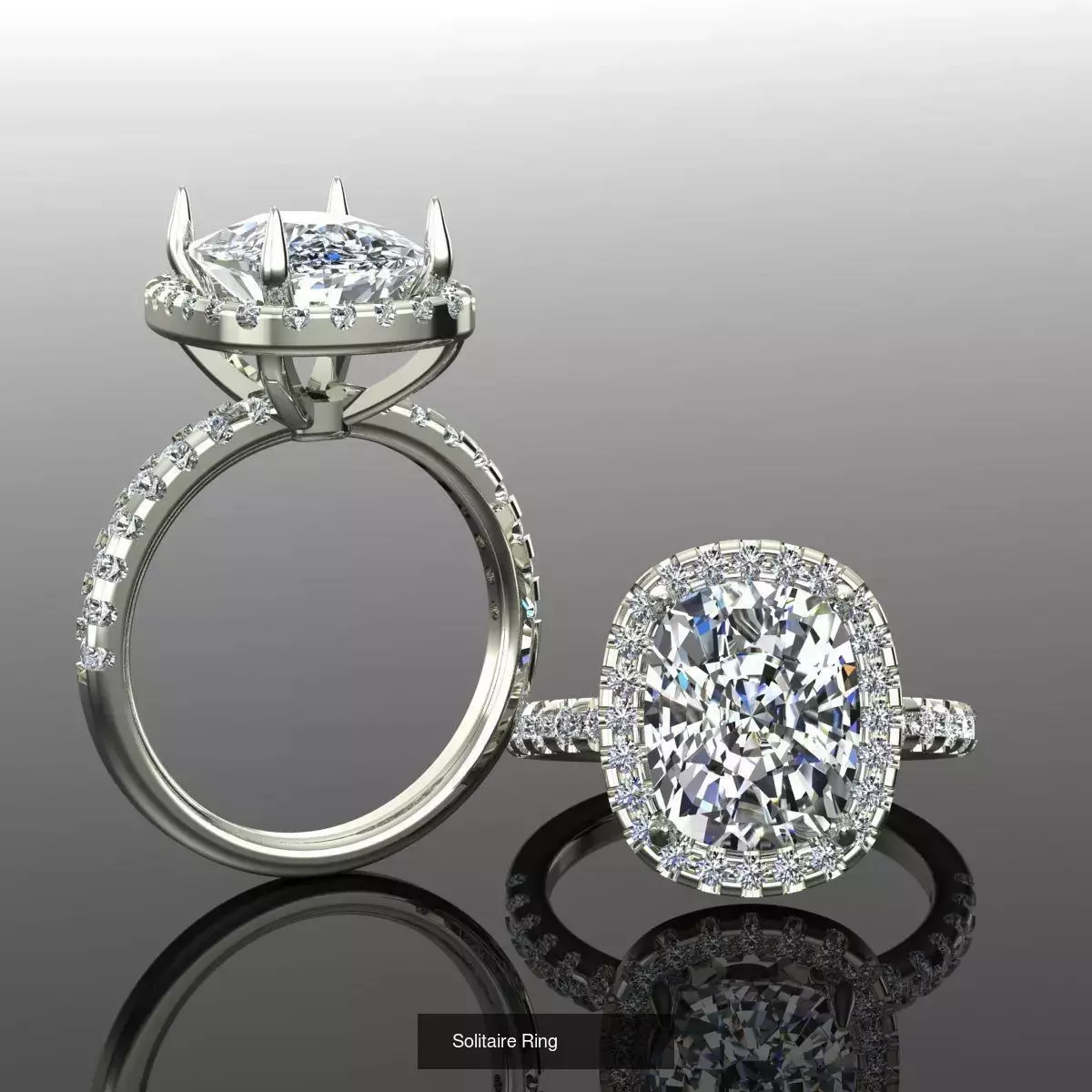 2028 Solitaire rings models 3D Model Collection_157