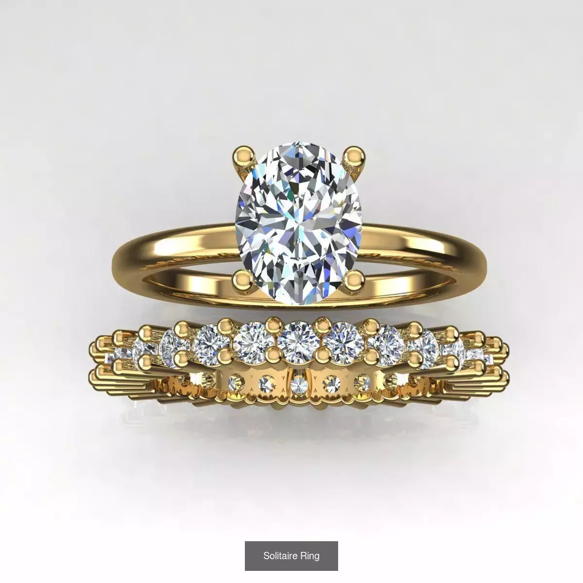 2028 Solitaire rings models 3D Model Collection_331