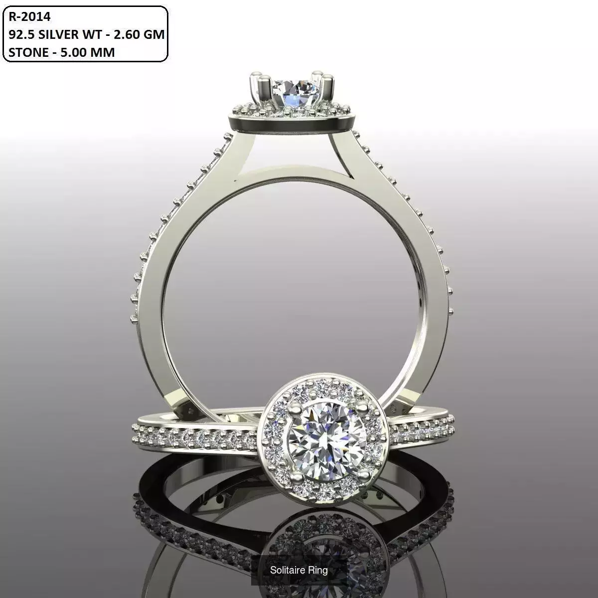 2028 Solitaire rings models 3D Model Collection_536