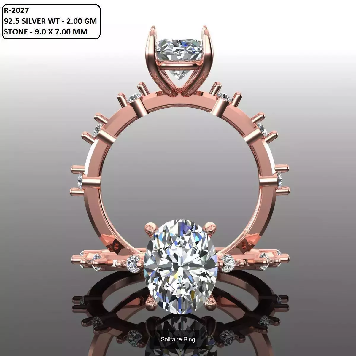 2028 Solitaire rings models 3D Model Collection_600