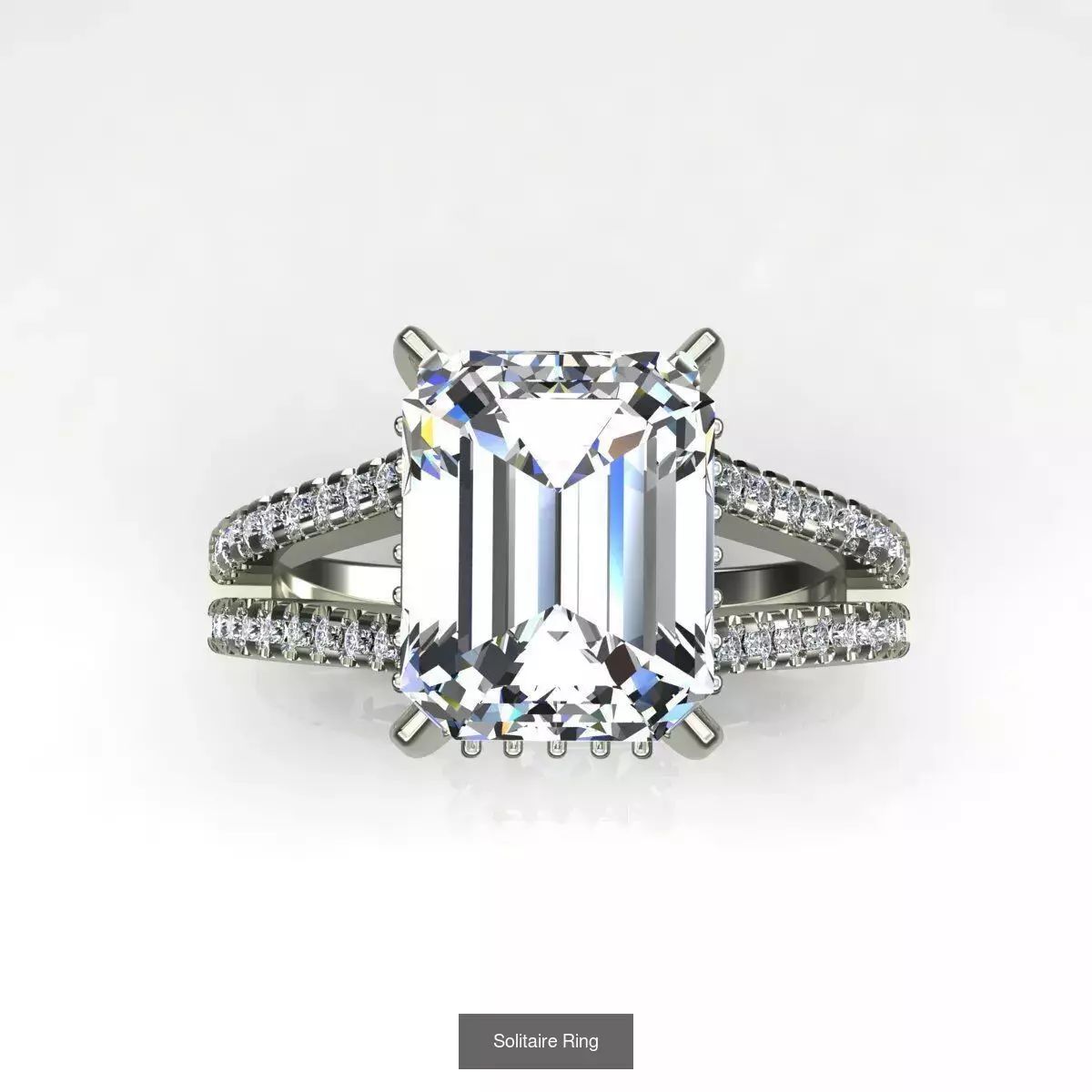 2028 Solitaire rings models 3D Model Collection_658