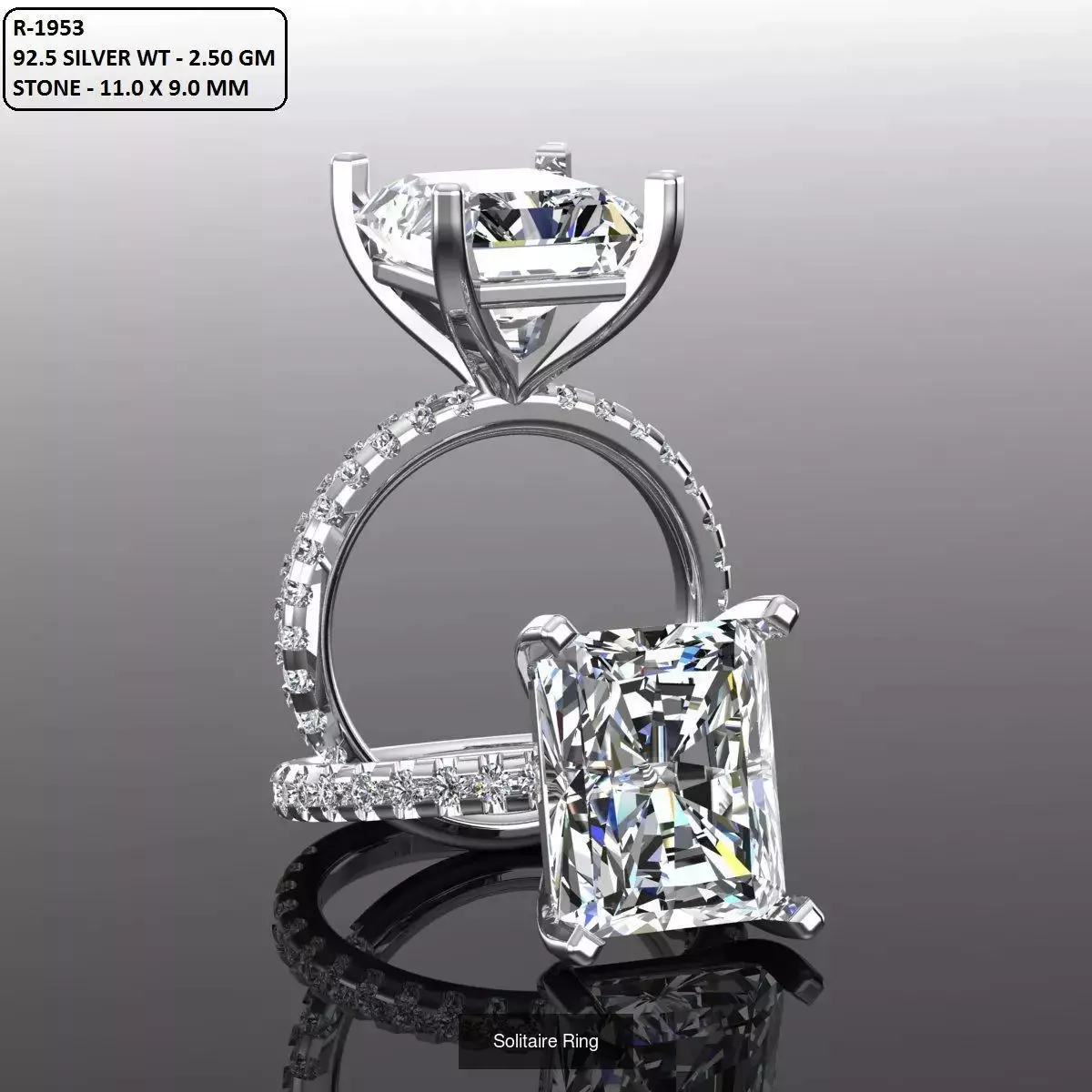 2028 Solitaire rings models 3D Model Collection_263