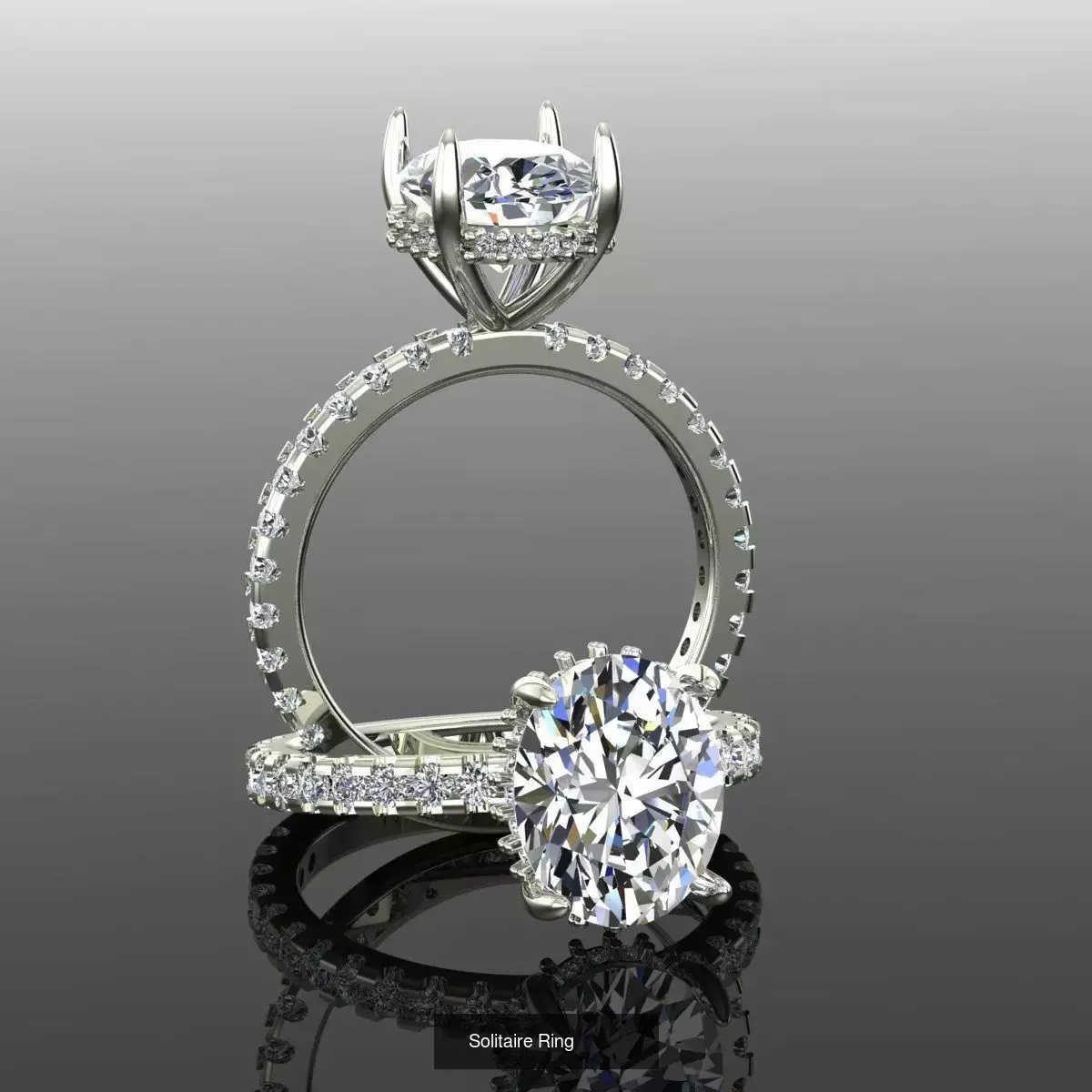 2028 Solitaire rings models 3D Model Collection_172