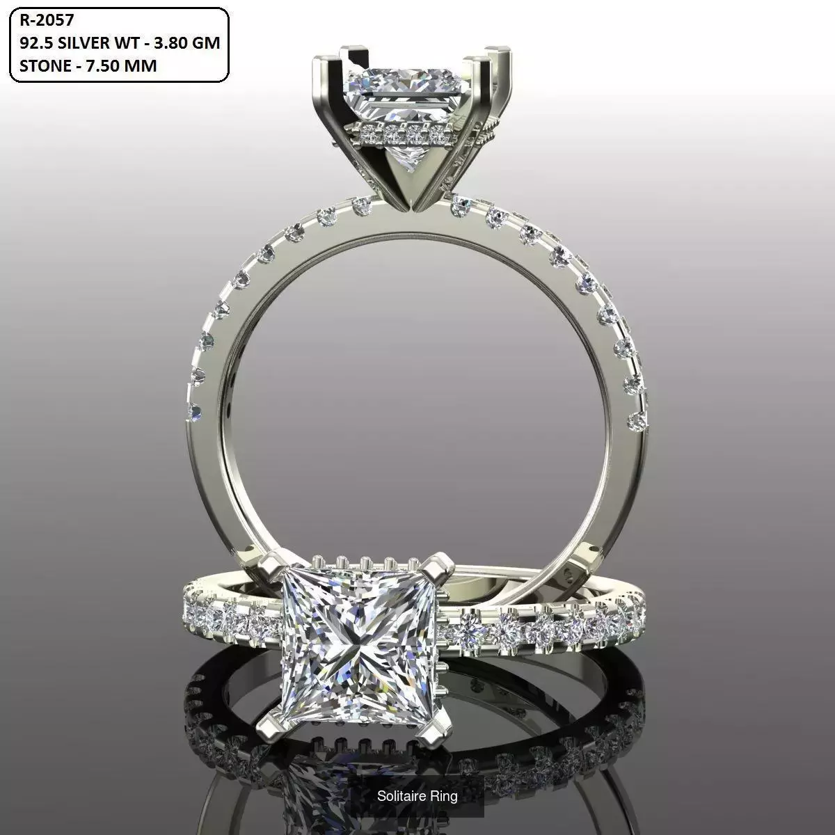 2028 Solitaire rings models 3D Model Collection_646