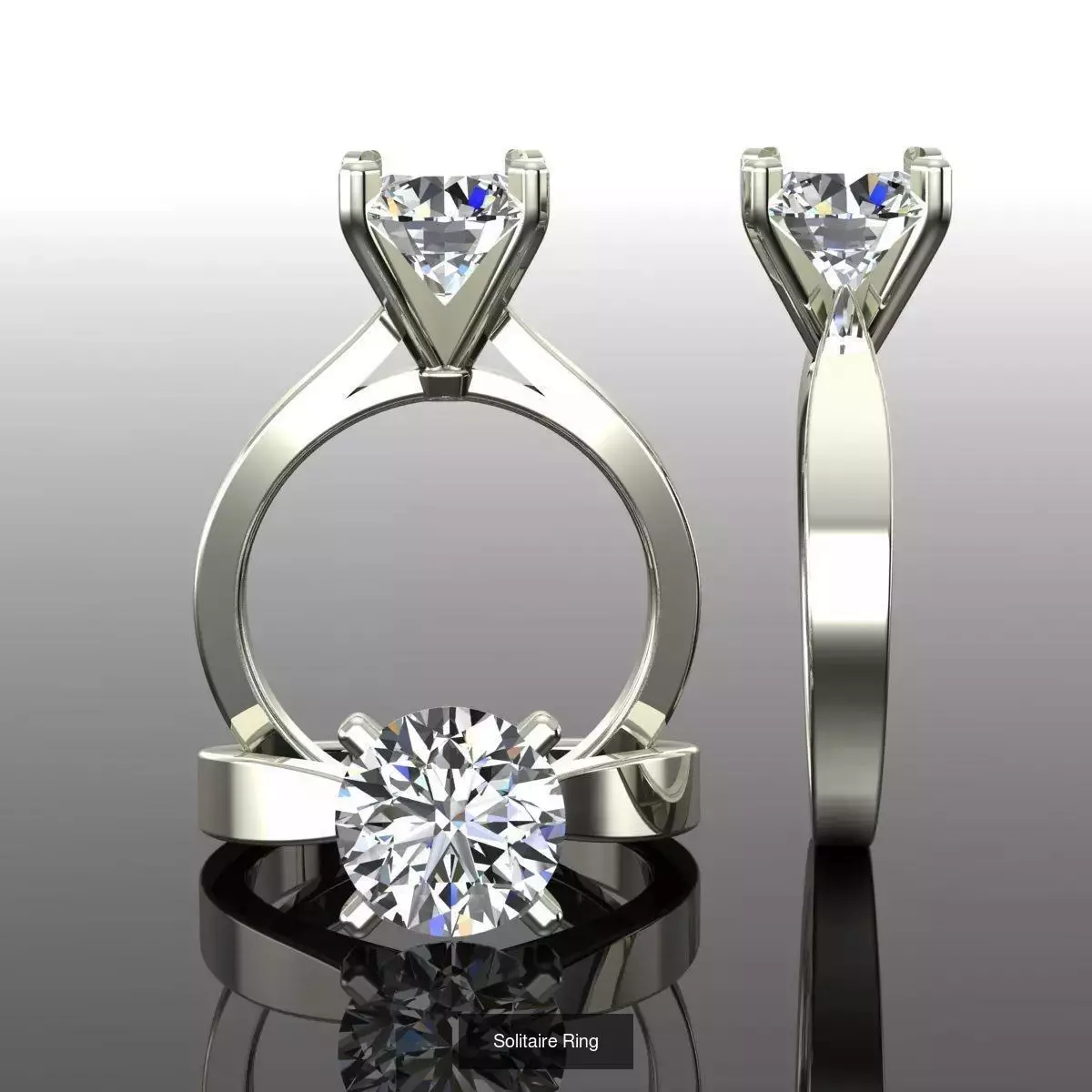 2028 Solitaire rings models 3D Model Collection_102