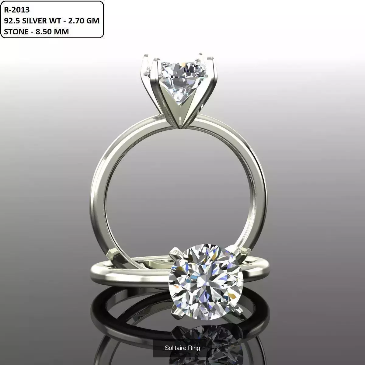 2028 Solitaire rings models 3D Model Collection_531
