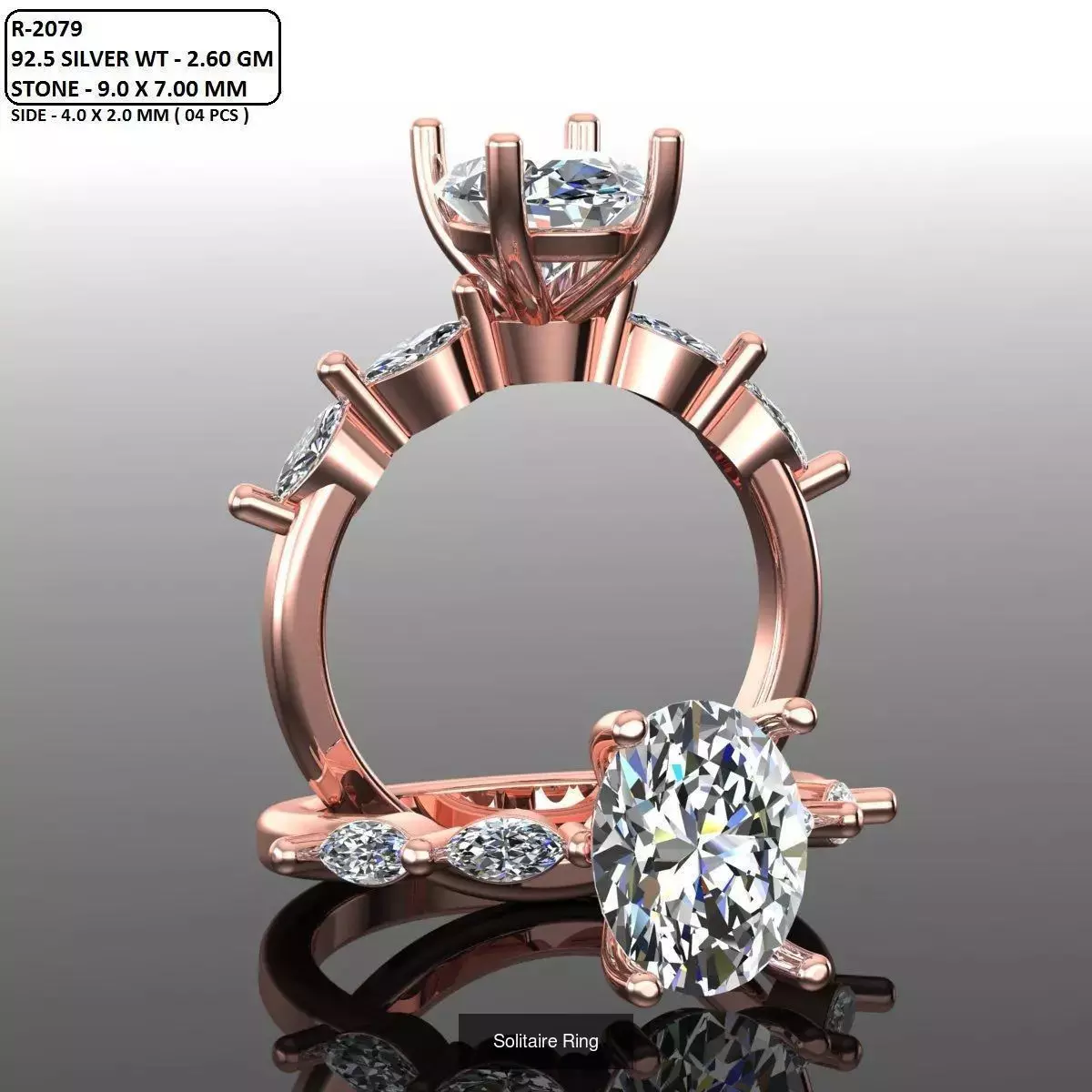 2028 Solitaire rings models 3D Model Collection_670