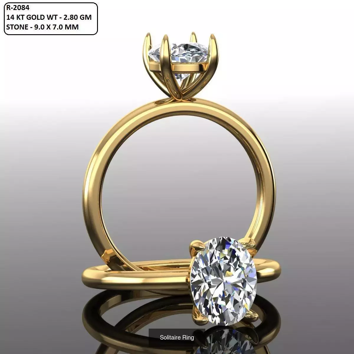 2028 Solitaire rings models 3D Model Collection_675