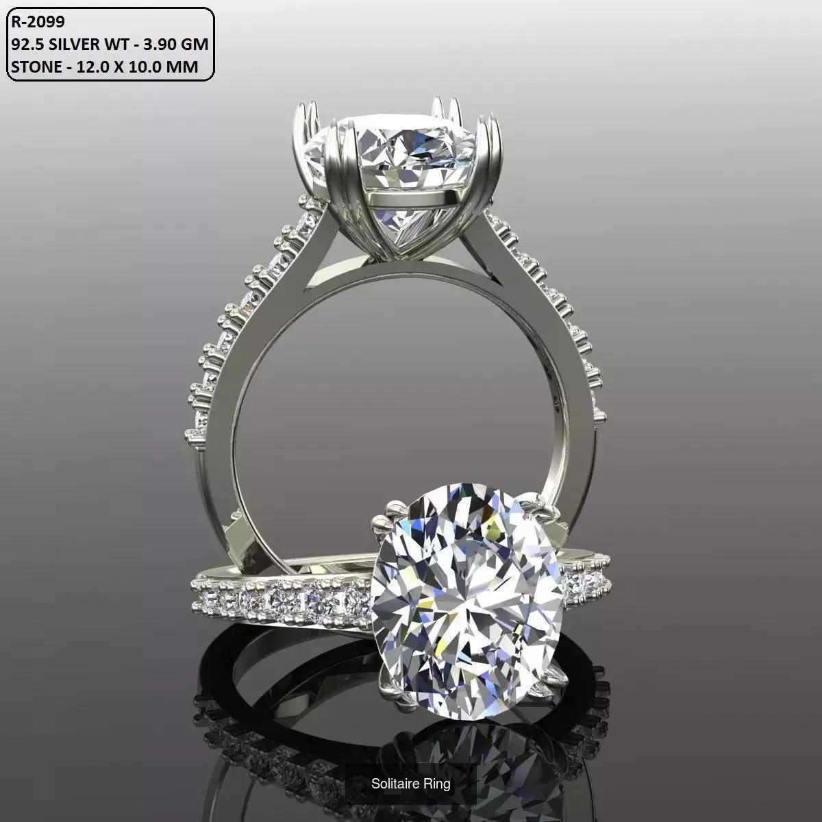 2028 Solitaire rings models 3D Model Collection_692