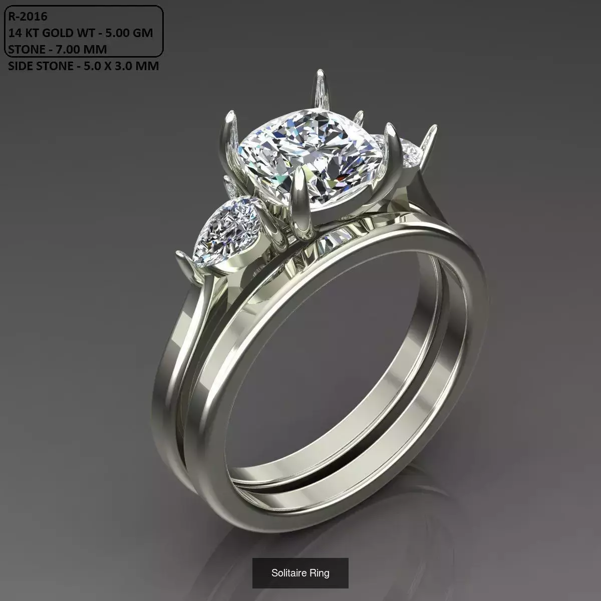 2028 Solitaire rings models 3D Model Collection_546
