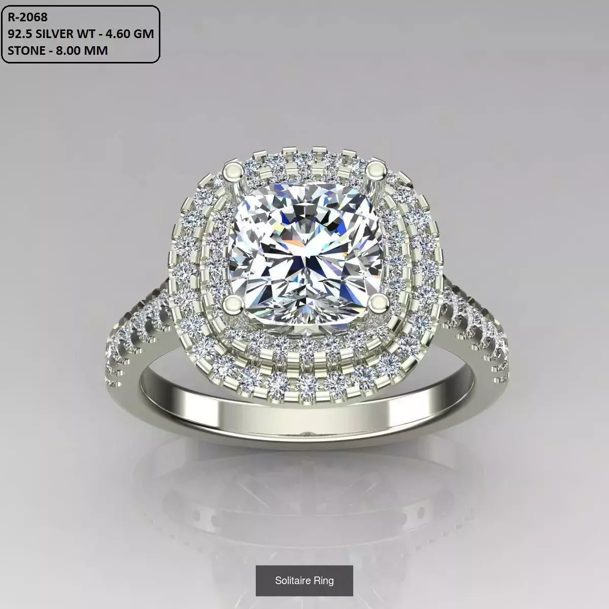 2028 Solitaire rings models 3D Model Collection_657