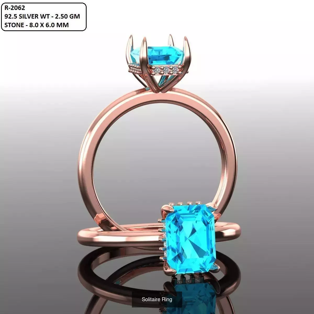 2028 Solitaire rings models 3D Model Collection_651