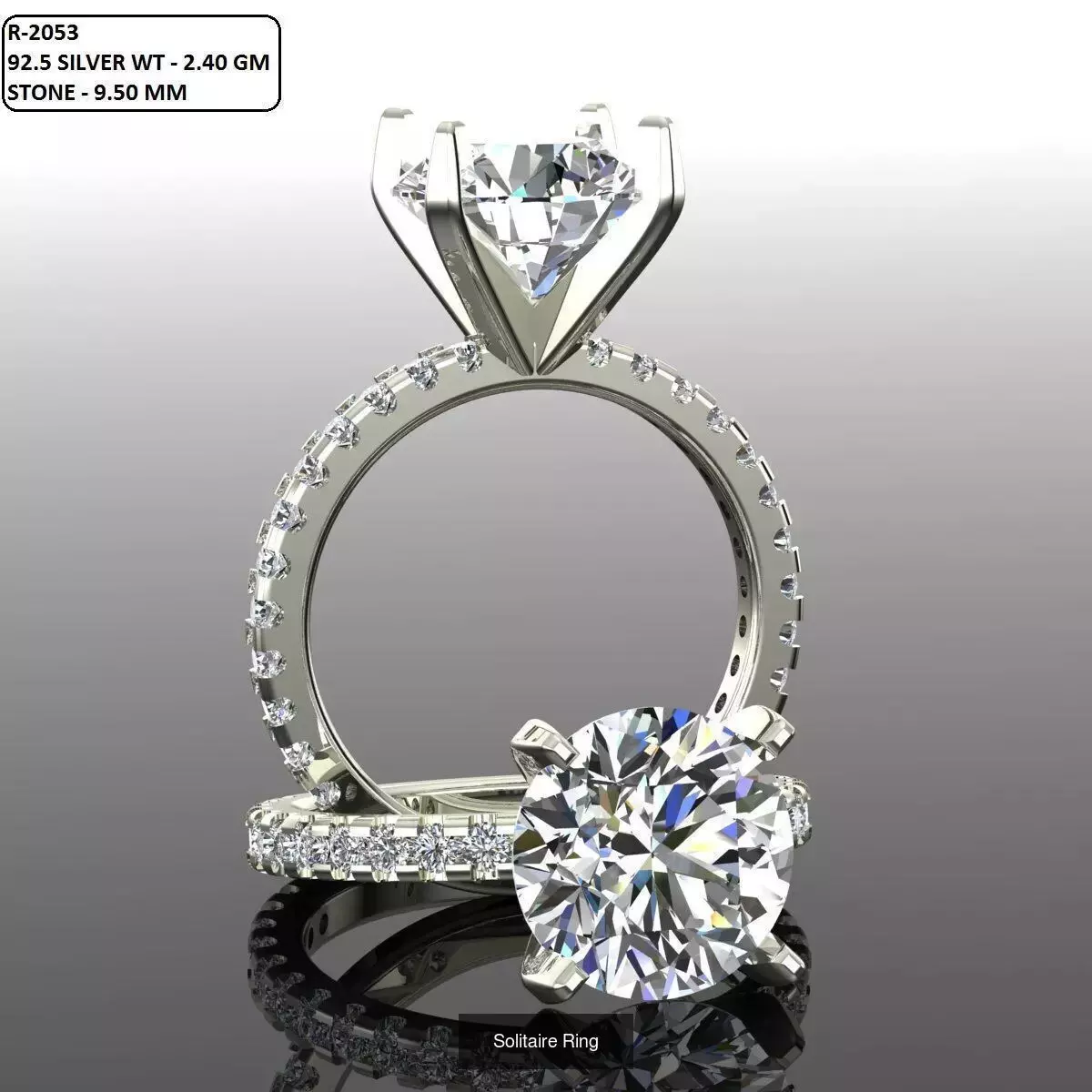2028 Solitaire rings models 3D Model Collection_641