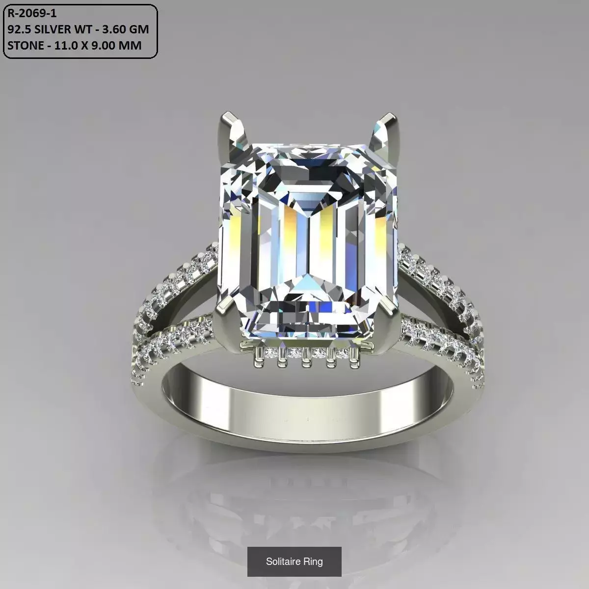 2028 Solitaire rings models 3D Model Collection_659