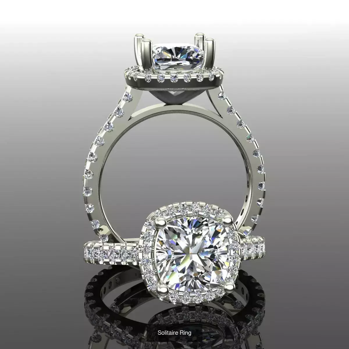 2028 Solitaire rings models 3D Model Collection_401