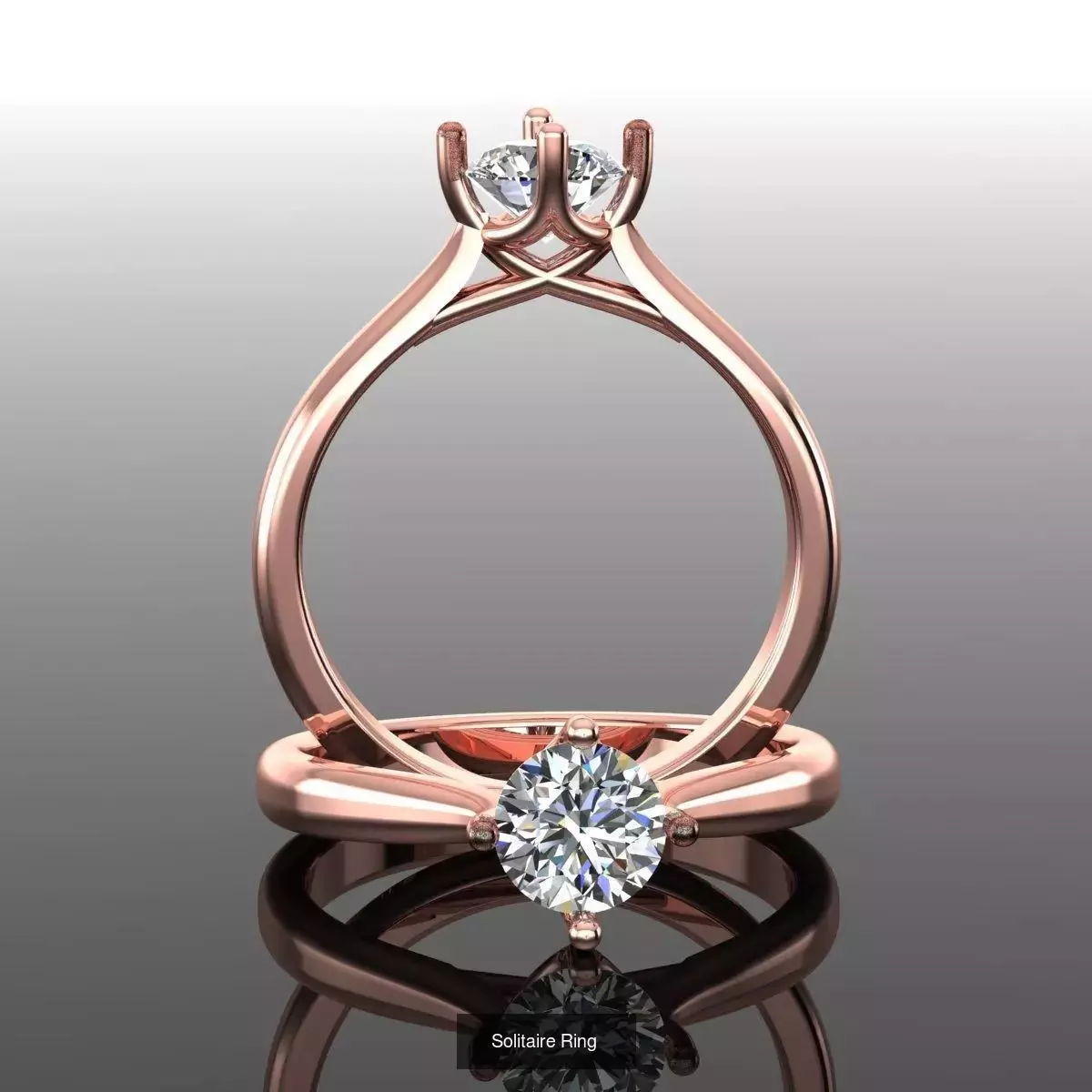 2028 Solitaire rings models 3D Model Collection_192