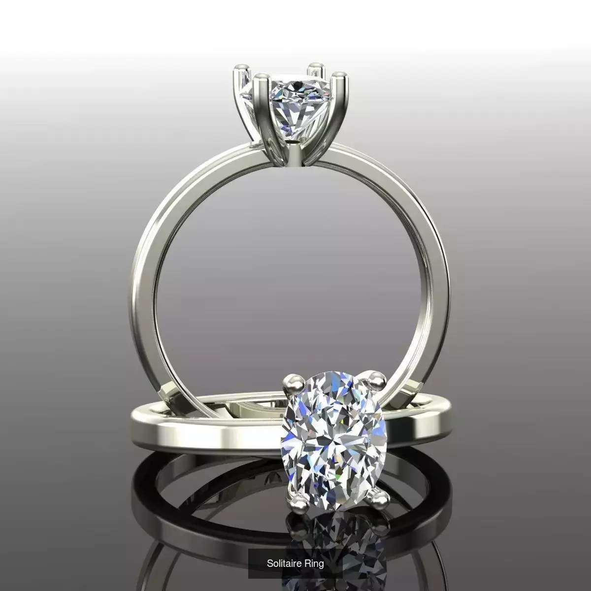 2028 Solitaire rings models 3D Model Collection_257