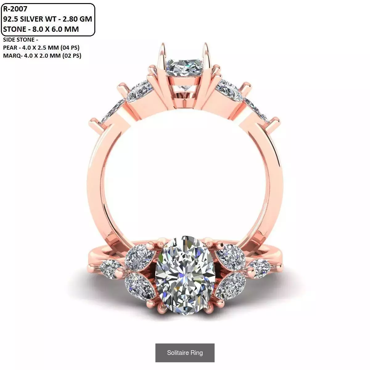 2028 Solitaire rings models 3D Model Collection_501