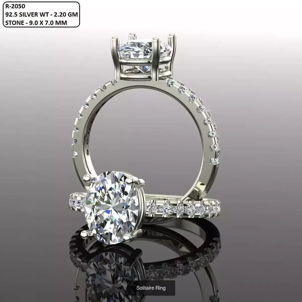 2028 Solitaire rings models 3D Model Collection_637
