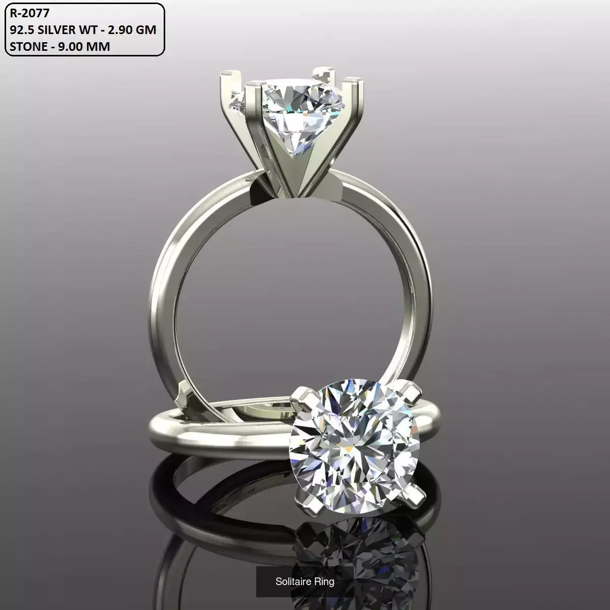 2028 Solitaire rings models 3D Model Collection_668