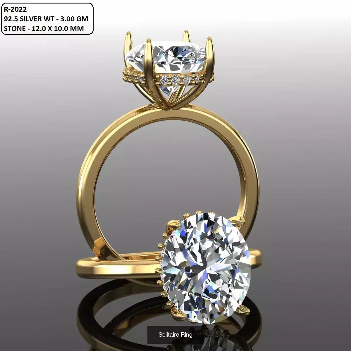 2028 Solitaire rings models 3D Model Collection_575