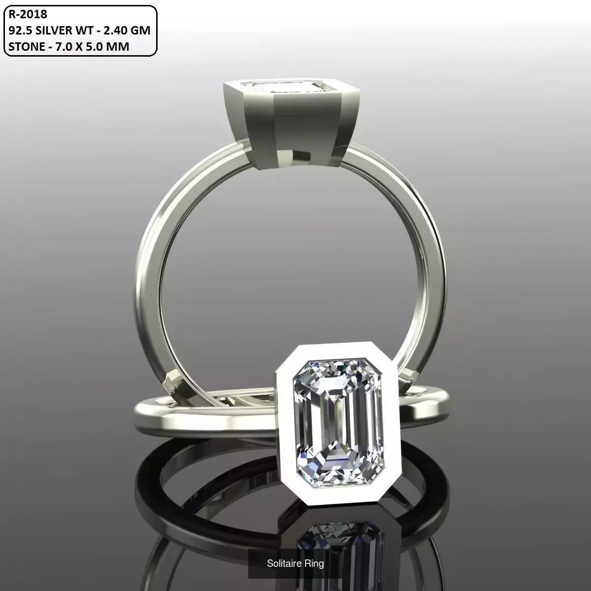2028 Solitaire rings models 3D Model Collection_555